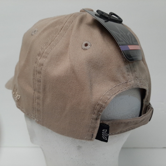 Snook Hat Cap Adjustable Beige Cotton Embroidered - Picture 7 of 7